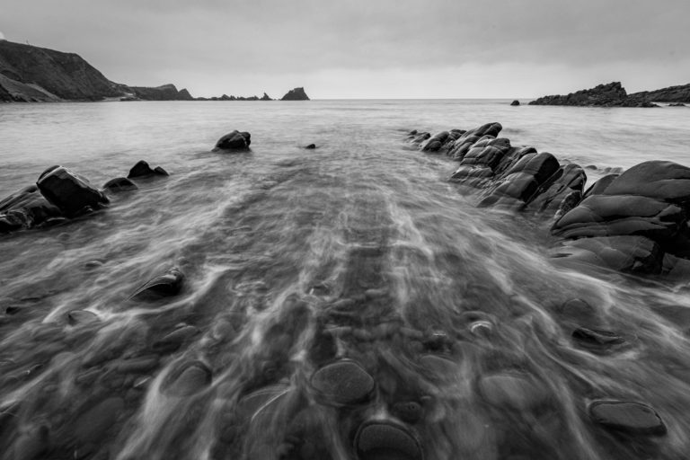 Hartland Quay B&W